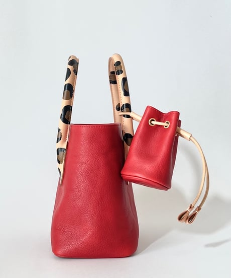 LEOPARD HAND PAINTED TOTE BAG 「サンプルセール」