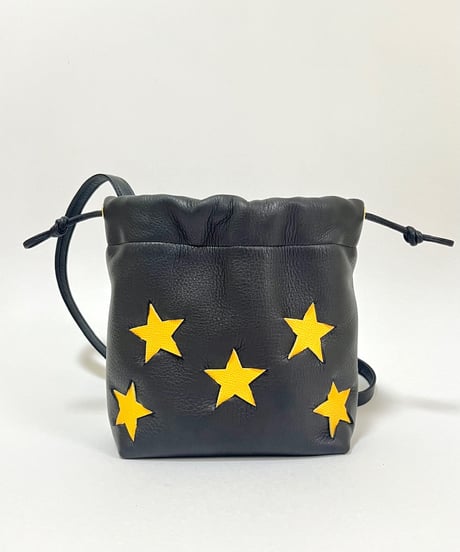 “HOSHIBOSHI”DRAWSTRING SHOULDER POUCH