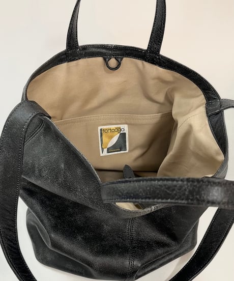 STONE WASH TEXTURE 2WAY TOTE BAG