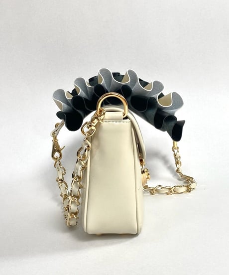 3WAY FRILL POCHETTE SIZE:S(チェーンショルダー)