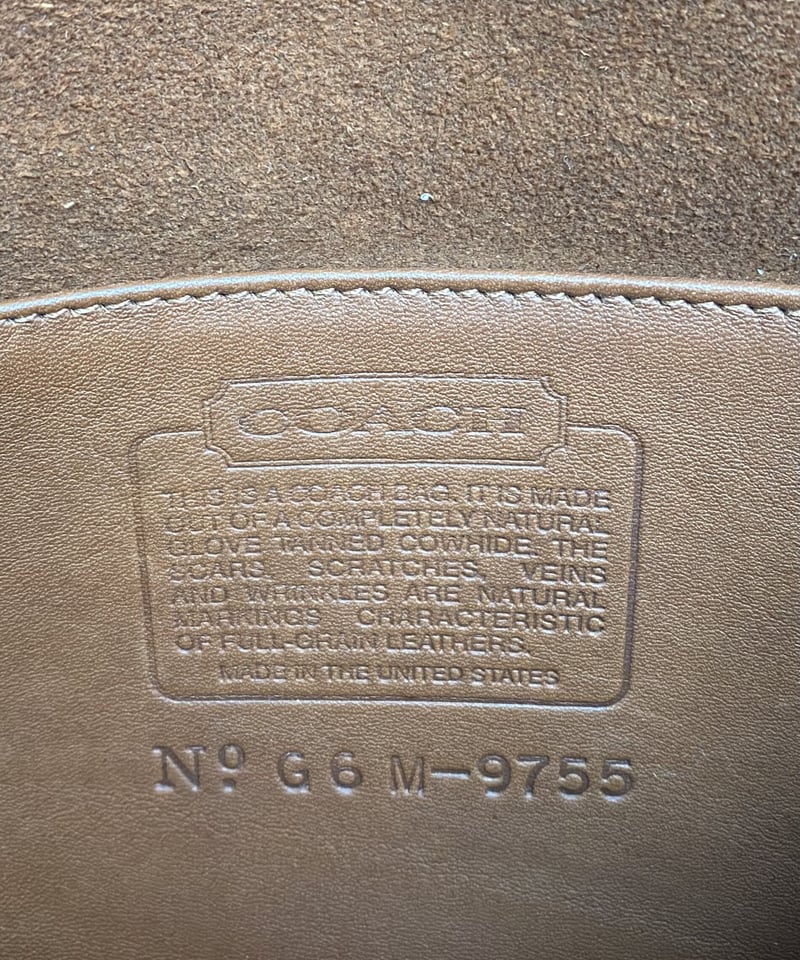 OLD COACH CUSTOM SHOULDER BAG tortoago