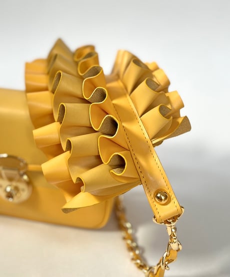3WAY FRILL POCHETTE SIZE:S(チェーンショルダー)
