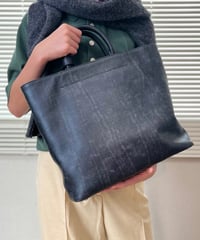 STONE WASH TEXTURE TOTE BAG