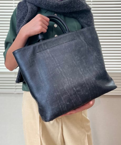 STONE WASH TEXTURE TOTE BAG