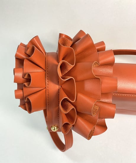 3WAY FRILL POCHETTE SIZE:S(レザーショルダー)