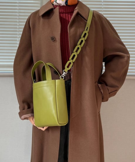 MINI TOTE with CHAIN MOTIF SHOULDER STRAP