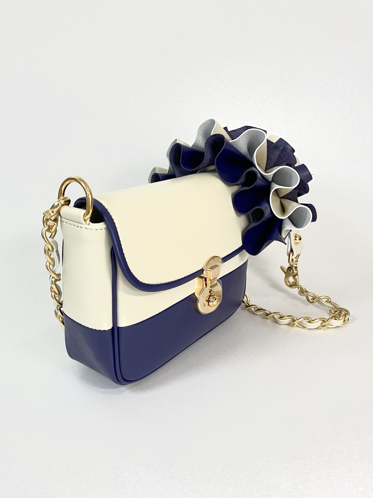 3WAY FRILL POCHETTE SIZE:S(チェーンショルダー) | tortoago