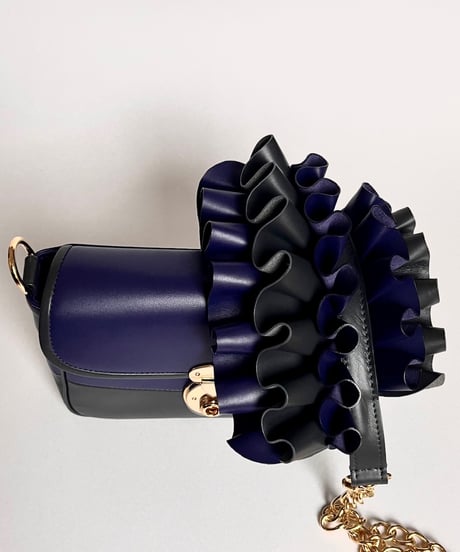 3WAY FRILL POCHETTE SIZE:S(チェーンショルダー)