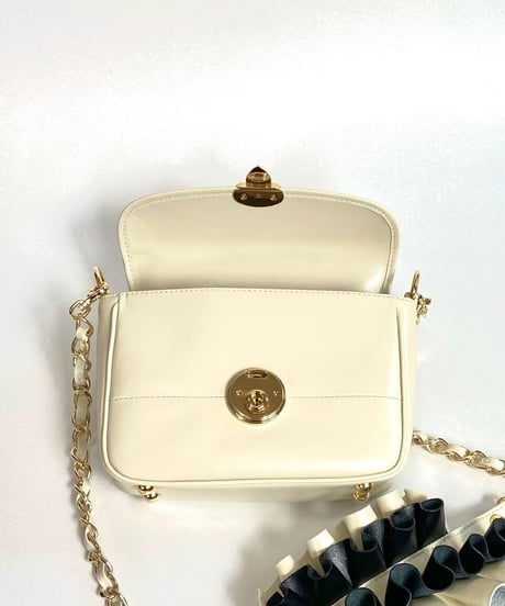 3WAY FRILL POCHETTE SIZE:S(チェーンショルダー)