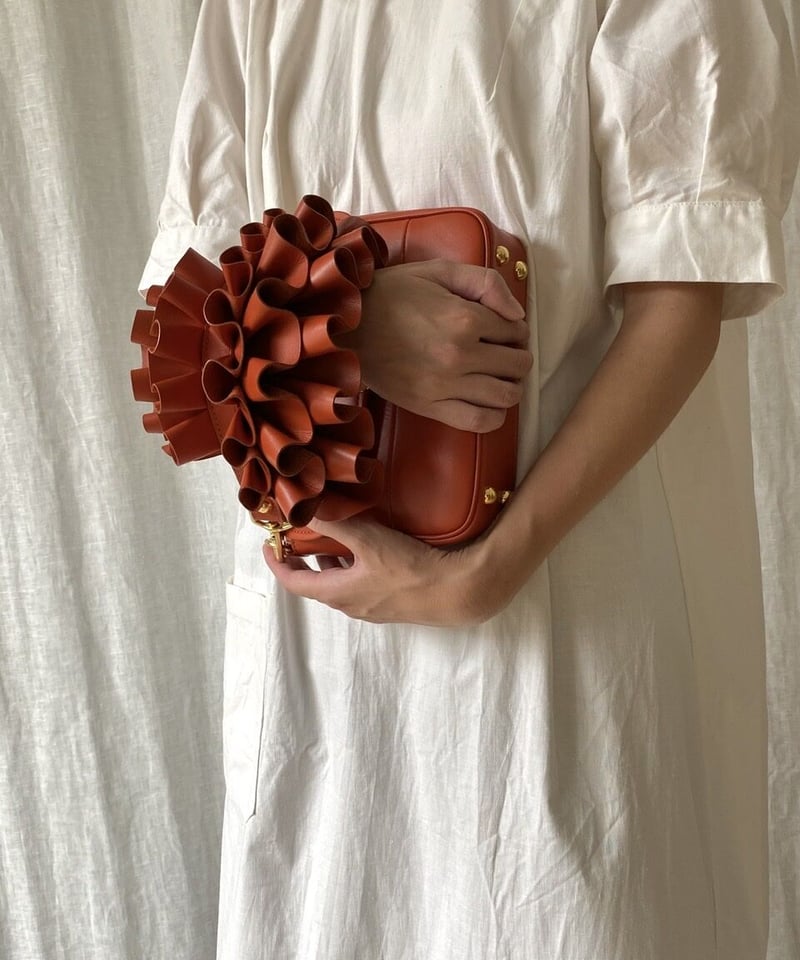 3WAY FRILL POCHETTE SIZE:S(チェーンショルダー) | tortoago