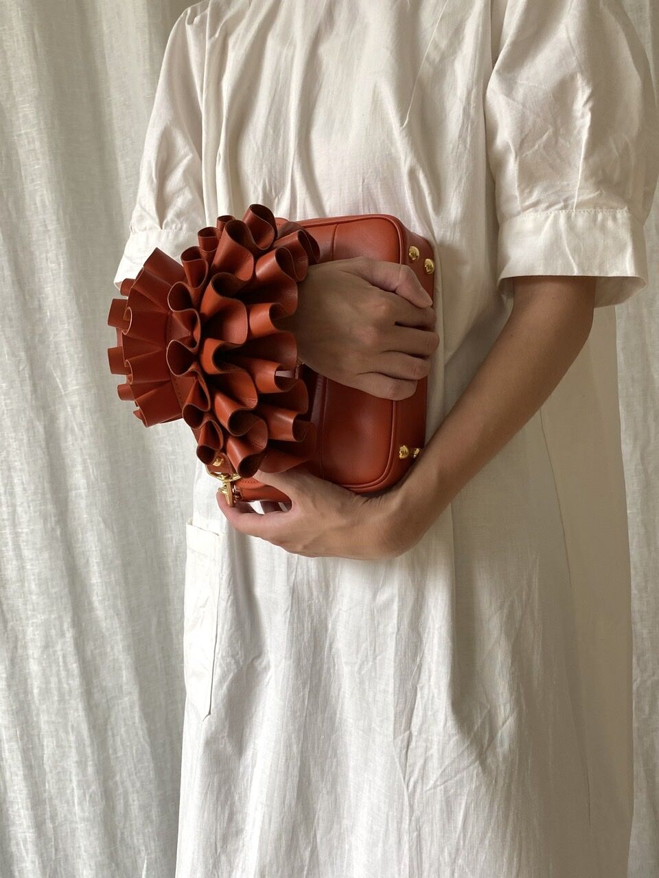 3WAY FRILL POCHETTE SIZE:S(チェーンショルダー) | tortoago
