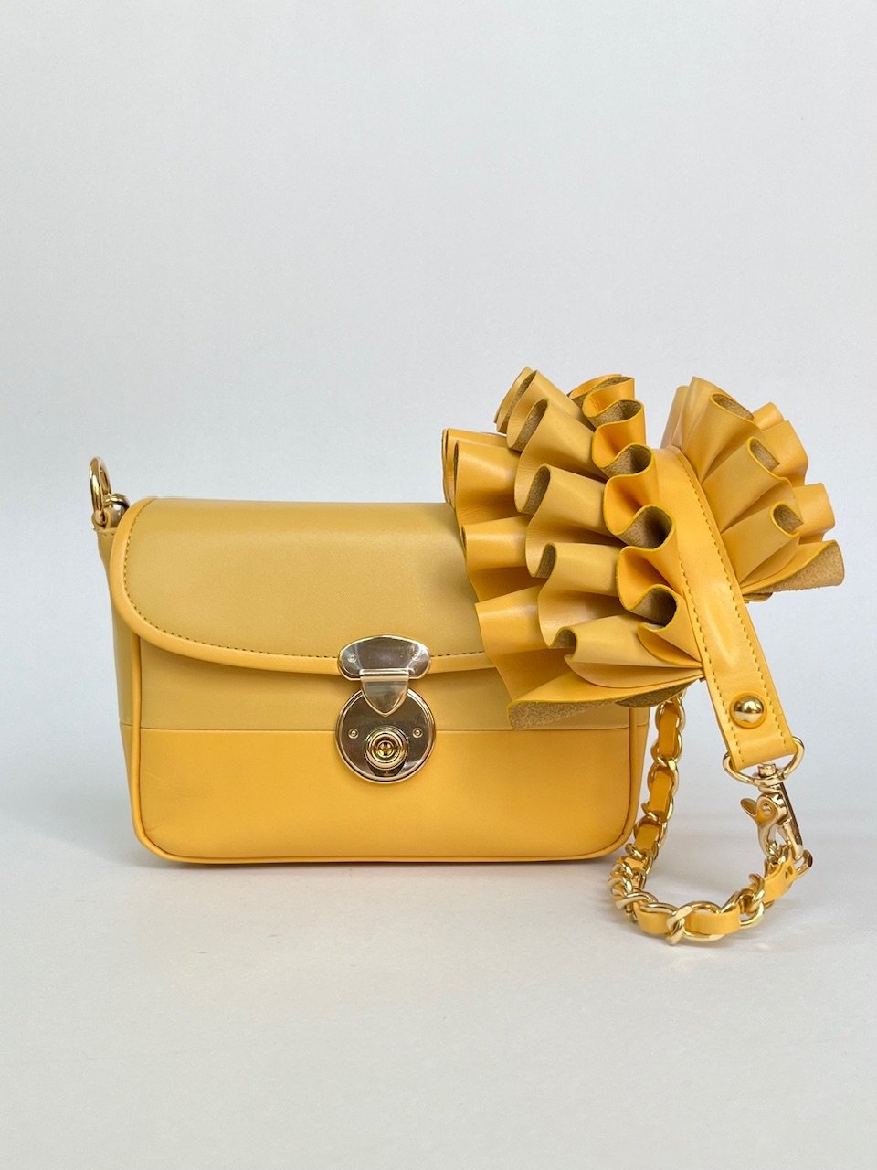 3WAY FRILL POCHETTE SIZE:S(チェーンショルダー) | tortoago