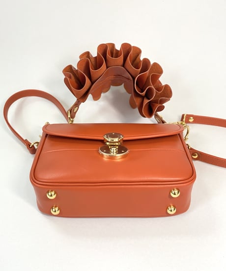3WAY FRILL POCHETTE SIZE:S(レザーショルダー)