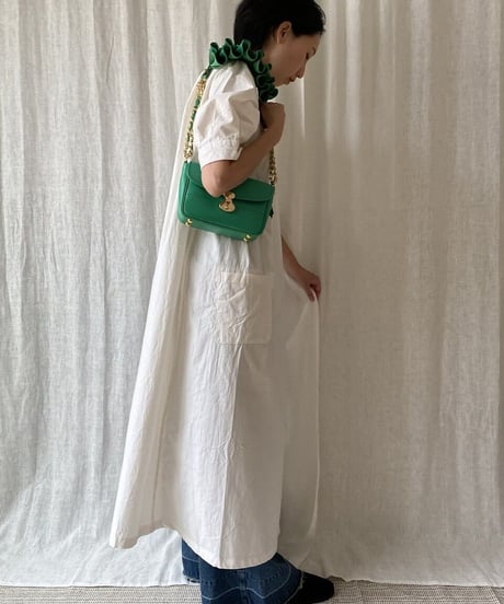 3WAY FRILL POCHETTE SIZE:S(チェーンショルダー)