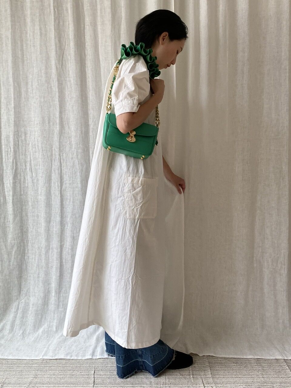 3WAY FRILL POCHETTE SIZE:S(チェーンショルダー) | tortoago