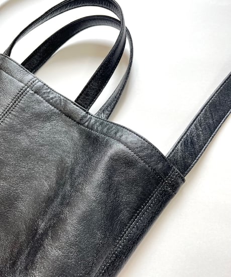 STONE WASH TEXTURE 2WAY TOTE BAG