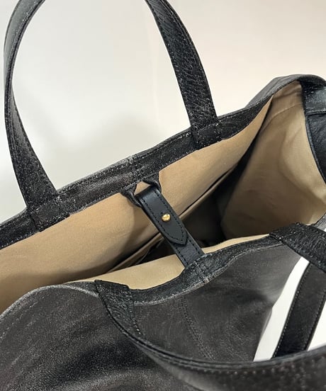 STONE WASH TEXTURE 2WAY TOTE BAG
