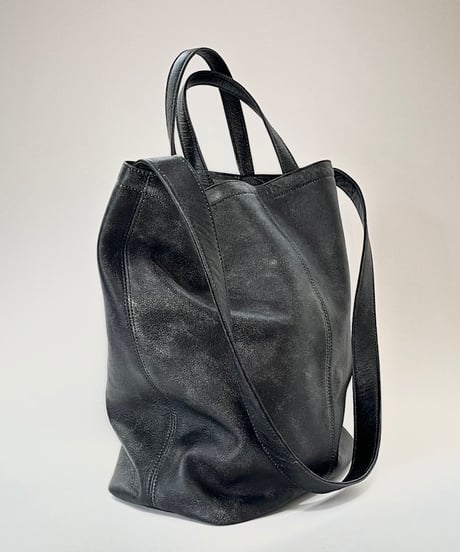 STONE WASH TEXTURE 2WAY TOTE BAG
