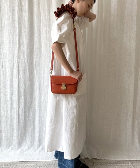 3WAY FRILL POCHETTE SIZE:S(レザーショルダー)
