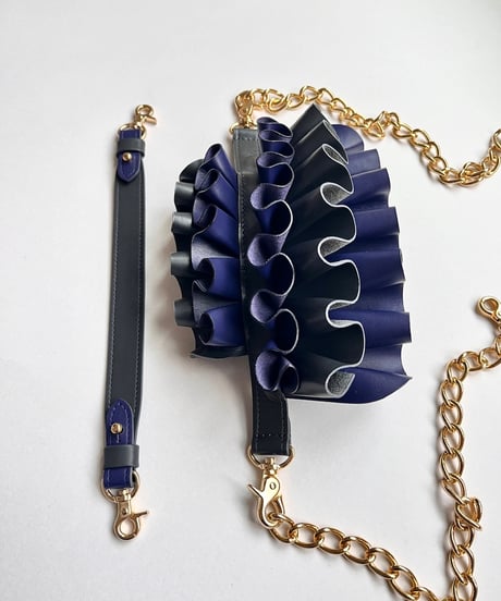 3WAY FRILL POCHETTE SIZE:S(チェーンショルダー)