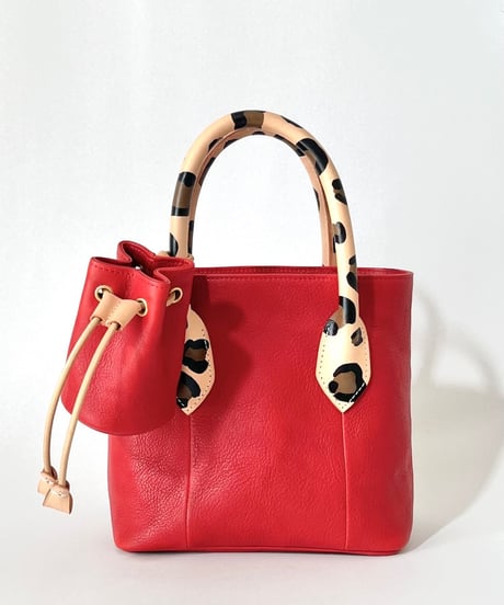 LEOPARD HAND PAINTED TOTE BAG 「サンプルセール」