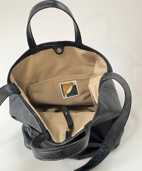 STONE WASH TEXTURE 2WAY TOTE BAG