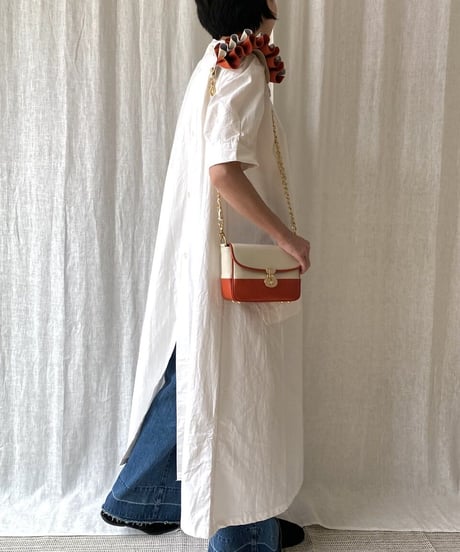 3WAY FRILL POCHETTE SIZE:S(チェーンショルダー)