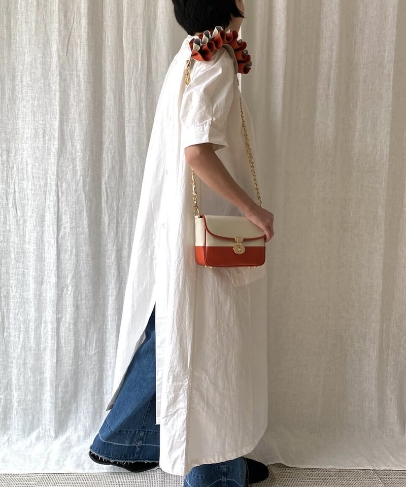 3WAY FRILL POCHETTE SIZE:S(チェーンショルダー) | tortoago