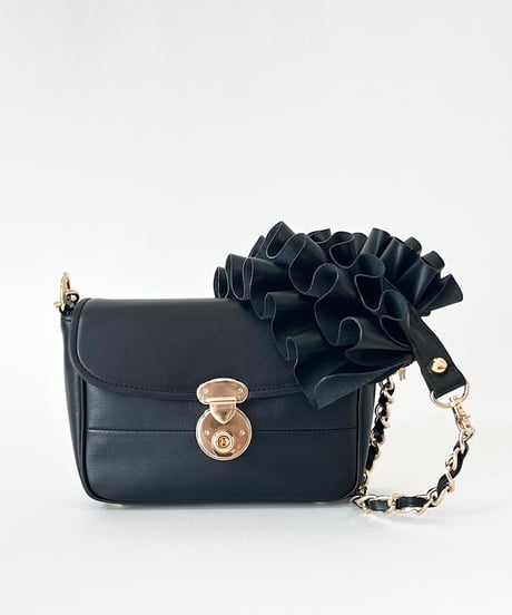 3WAY FRILL POCHETTE SIZE:S(チェーンショルダー)