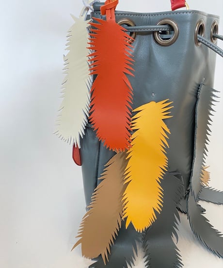 FEATHER HAND BAG