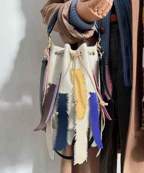 2WAY FEATHER BAG