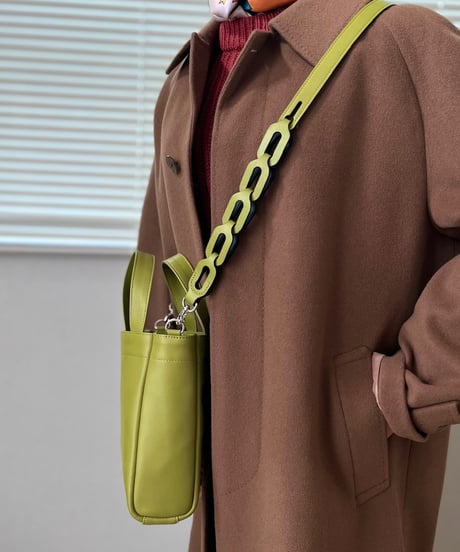 MINI TOTE with CHAIN MOTIF SHOULDER STRAP
