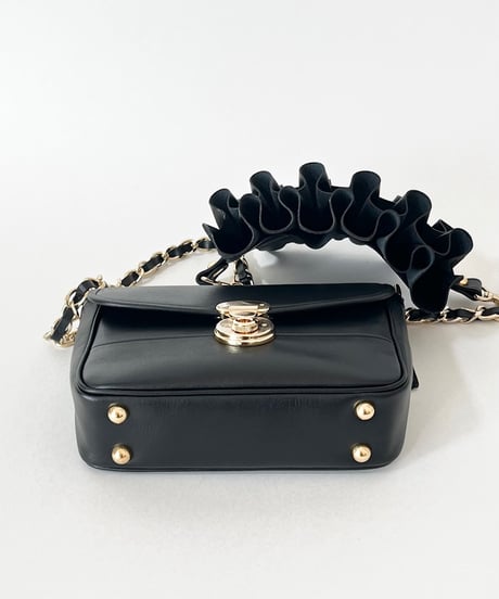 3WAY FRILL POCHETTE SIZE:S(チェーンショルダー)