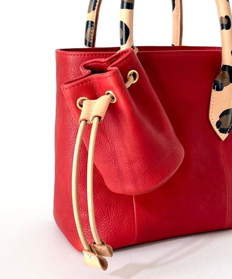 LEOPARD HAND PAINTED TOTE BAG 「サンプルセール」