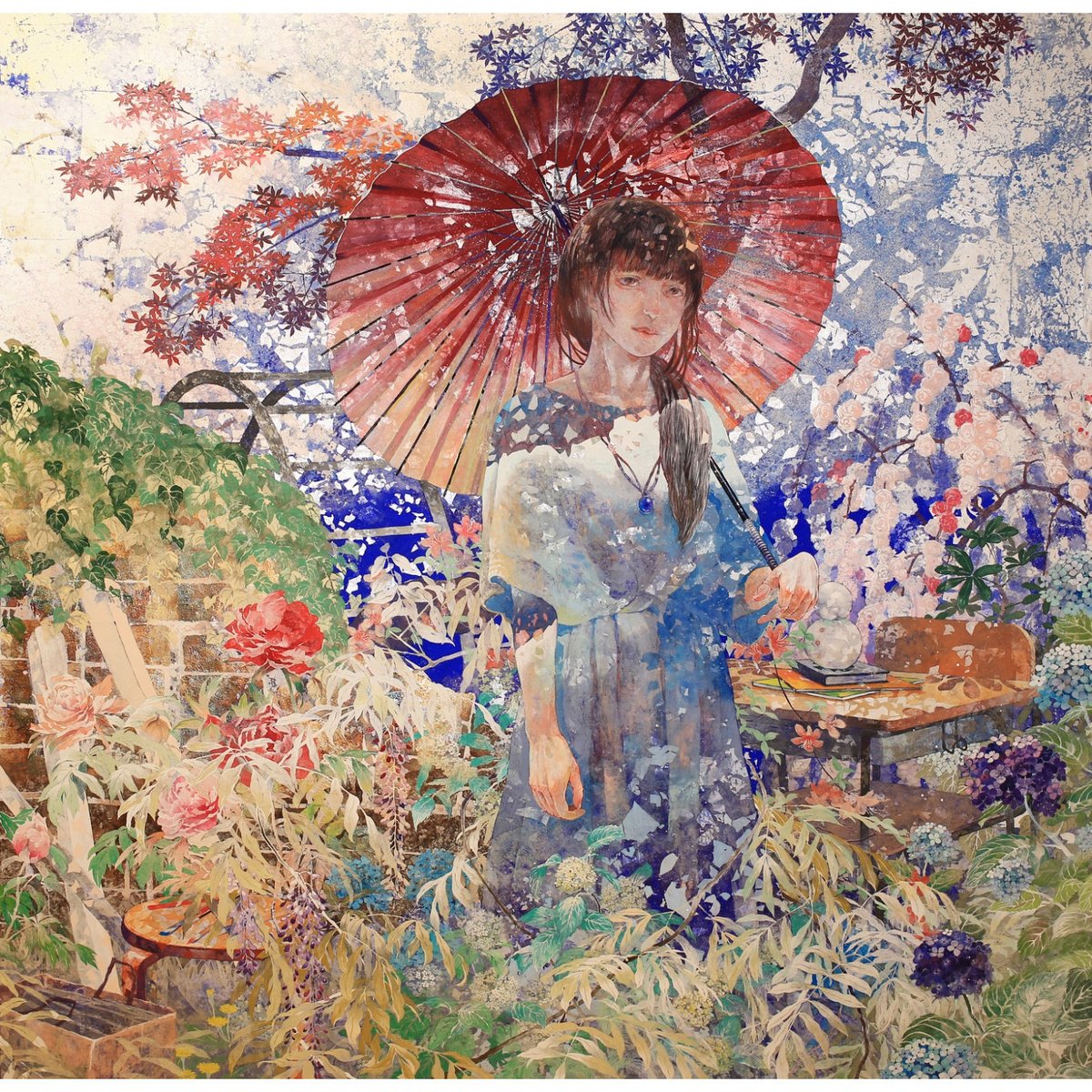 飯田文香「送る月日に」日本画 S100号 | shibayama art gallery