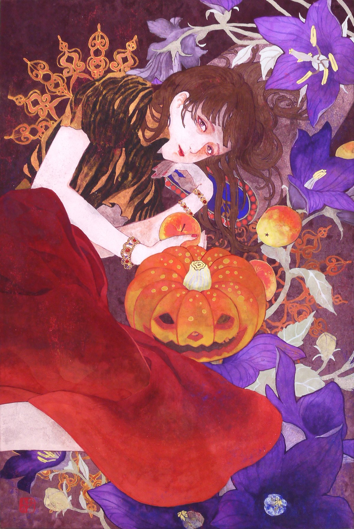 さま専用（原画）ジャック・オー・ランタンの家#2【A5／水彩／#2663 waco ＊ neco on X: 