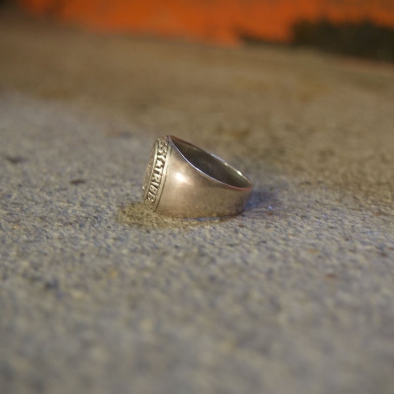 90's silver 925 Stussy Crown College ring | Dxi...