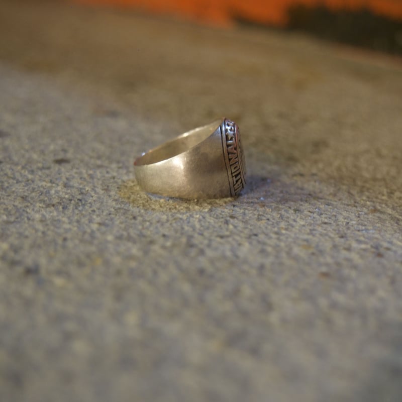 90's silver 925 Stussy Crown College ring | Dxi