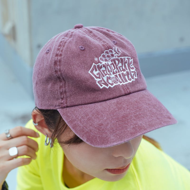 GRAPE ストライプ柄キャップ フリーサイズ GRAPE キャップ