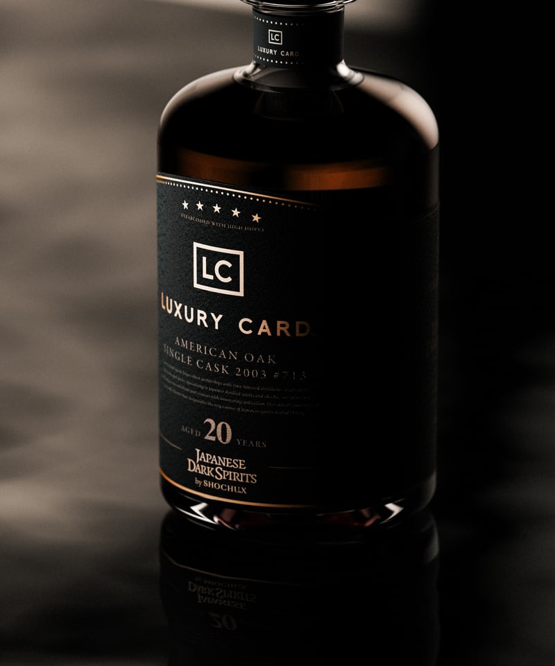 LUXURY CARD コラボレーションボトル #713 20年熟成　K134 LUXURY CARD #713 20年熟成 by JAPANESE DARK SPIRITS