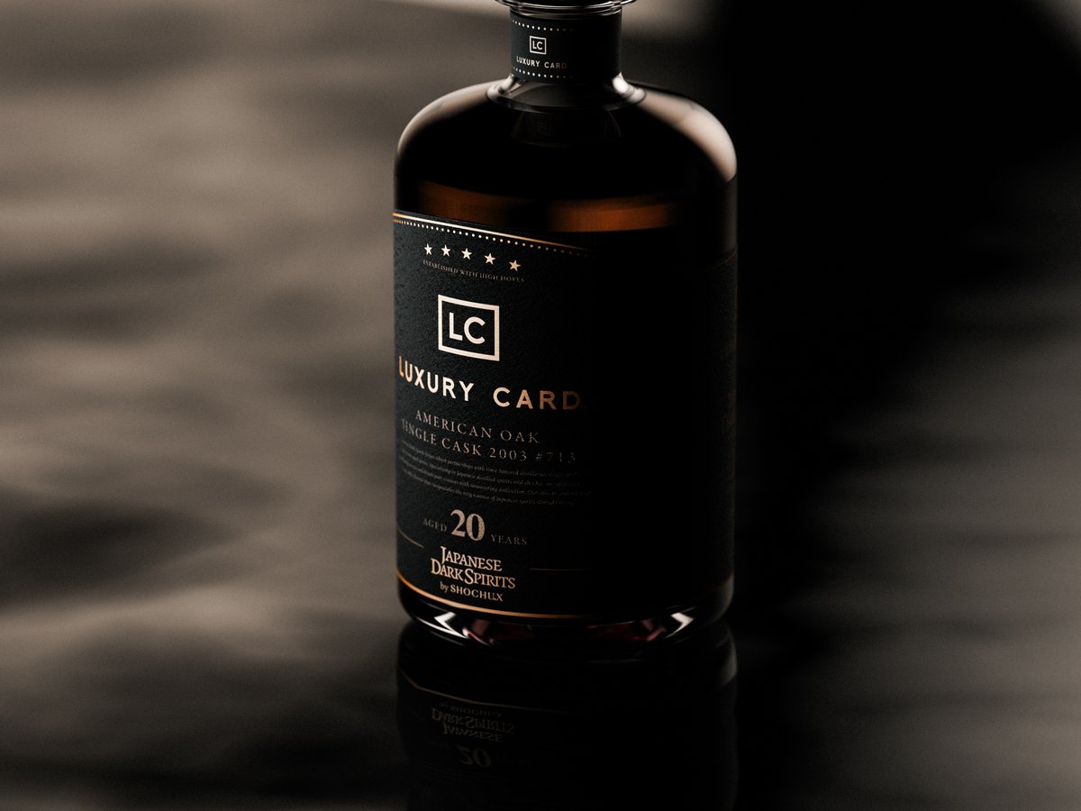 LUXURY CARD コラボレーションボトル #713 20年熟成　K134 LUXURY CARD #713 20年熟成 by JAPANESE DARK SPIRITS