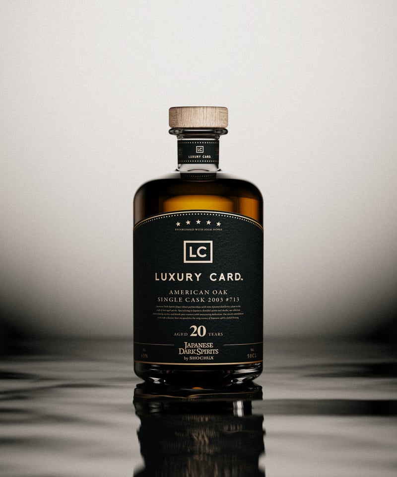 LUXURY CARD コラボレーションボトル #713 20年熟成　K134 LUXURY CARD #713 20年熟成 by JAPANESE DARK SPIRITS