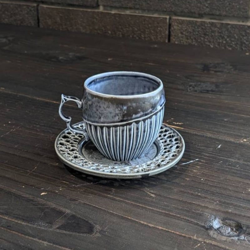 アサ佳 カップ＆ソーサー（紺） | セラミックパークMINO オンライン