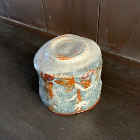 荘山窯　鼡志野湯呑（手づくね）①