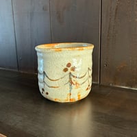 荘山窯　志野湯呑（桃山文）③