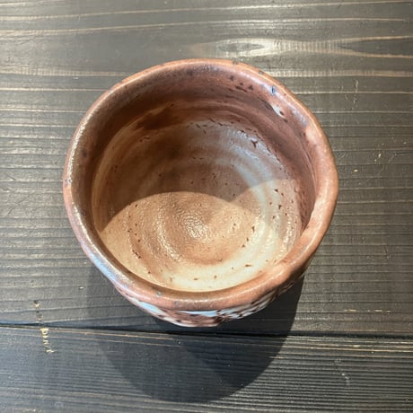 虎渓窯　赤志野抹茶茶碗（桐箱入）