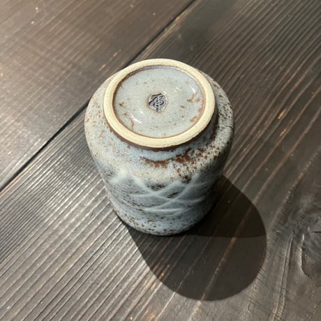 虎渓窯　鼠志野湯呑