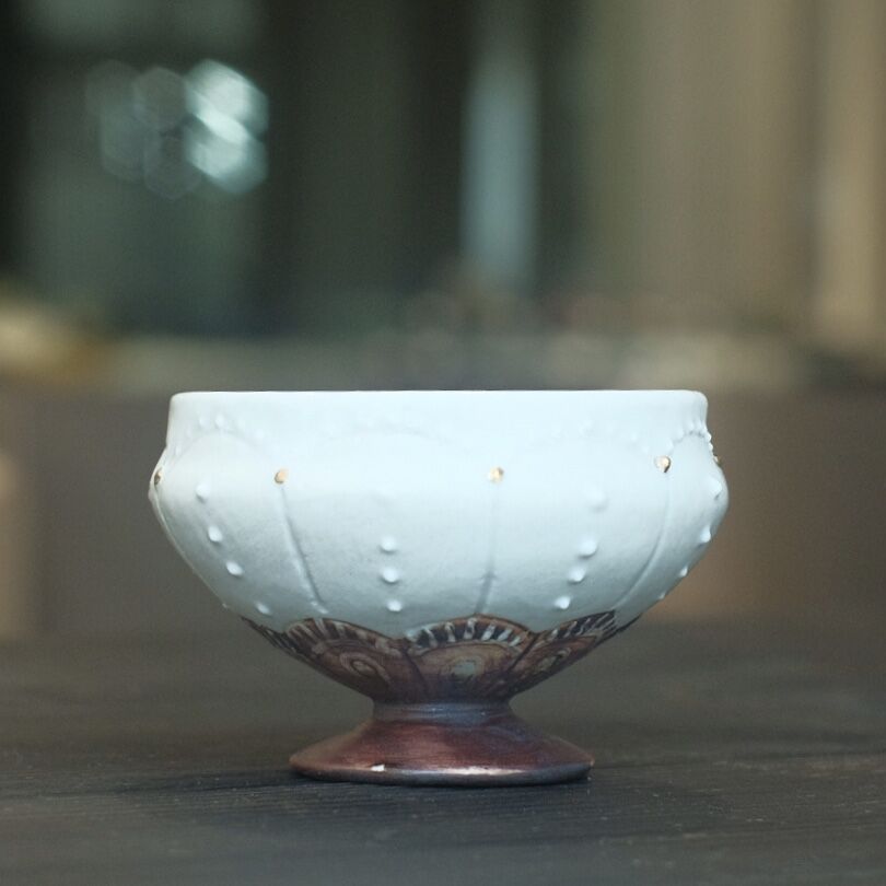中村 寿美 ゴブレット（白） | セラミックパークMINO オンラインショップ