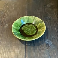 秀峰窯　市松織部7寸反深鉢