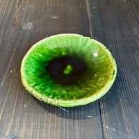 秀峰窯　タタキ皿織部
